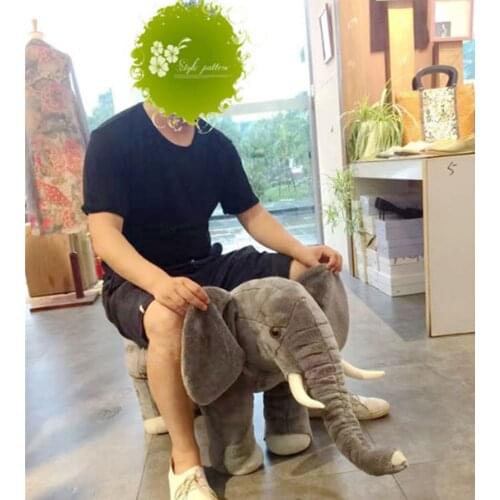 Fancytrader One Piece Pop Anime Elephant Plush Toy Stuffed Animals Elephant Chair Doll for Kids