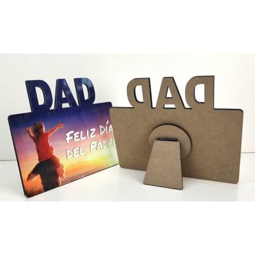 1Set Square Shape Tabletop Frame for Wedding Gift House Decor Office & School Supplies Heat Transfer Customized Frame H055