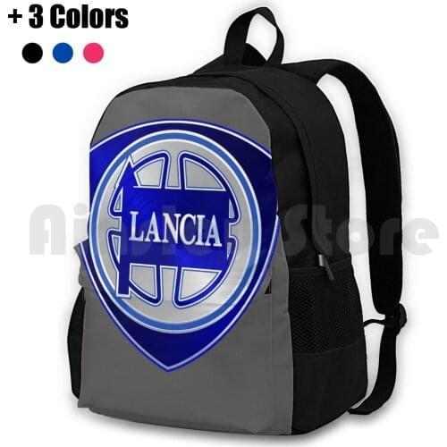 Lancia Cars Italy Outdoor Hiking Backpack Waterproof Camping Travel Lancia Cars Italy Fiat Vintage Alfa Romeo Vintage Auto Cars