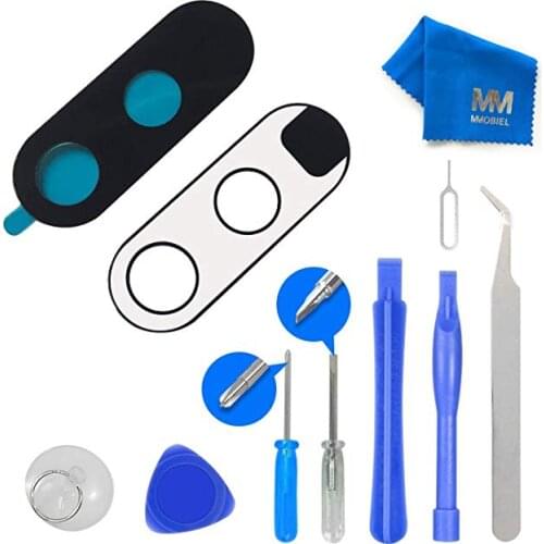 MMOBIEL Back Rear Camera Real Glass Lens Replacement For MOTO G4 Complet Set + Pre-installed 3M Adhesive + Full Toolkit