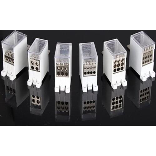 1pcs Multifunctional one point two switch terminal block distribution box guide rail type junction box wire divider