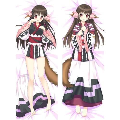 Hot Galgame Utawarerumono Eruruu Dakimakura Hugging Body Pillowcase Home Bedding Throw Pillow Cover Case