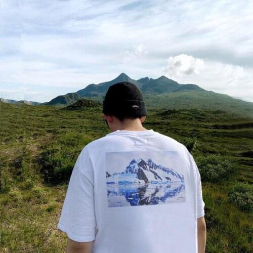 Very good quality Essentials High Street Iceberg Print Short Sleeve Mens And Womens Loose fit T-shirt