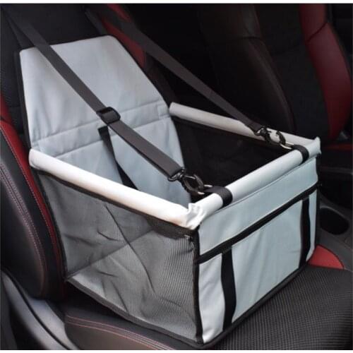 Dog Car Seat Upgrade Deluxe Washable Portable Pet Car Booster Seat Travel Carrier Cage with Clip-On Safety Leash and Blanket