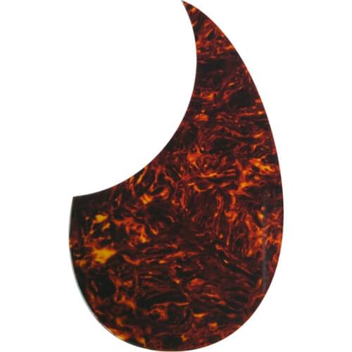 Pleroo Custom Guitar pickgaurd - Great quality OM Acoustic Guitar pick Gaurd, Brown Tortoise