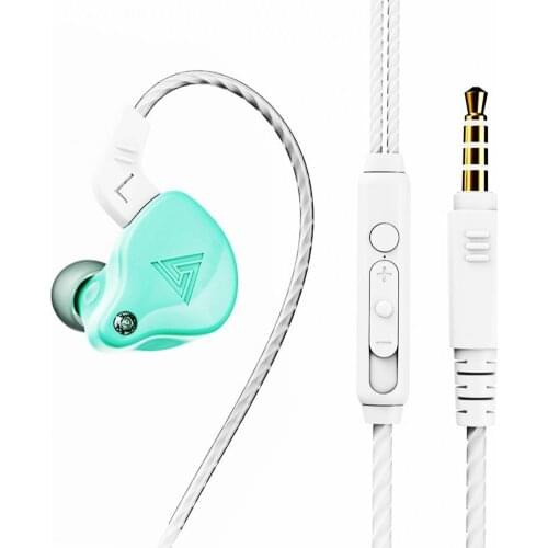 QKZ AK6-X 1.2m Wired Earphone In-ear HiFi Pure Sound Quality Heavy Bass Line Control Headphone with Mic for Music