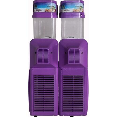 The best selling 24L Commercial Ice cream maker 2 tanks Slush machine Slusher Soft Ice cream machine on hot sale