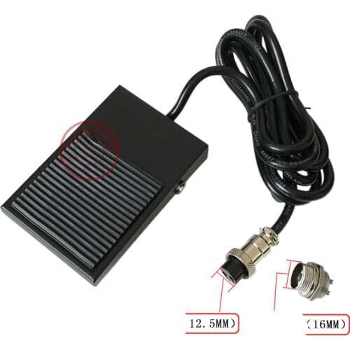 Free your Hand Metal Foot Pedal Foot Switch 1.8 Meters Cable 2 Pins connector Spot Welding Switch Tig Torch