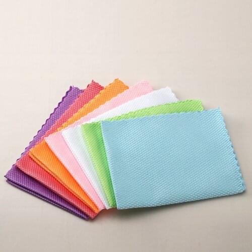 Cut edge fish scale cloth, water absorption, household cleaning, no hair, glass mirror, red wine cup hair drop shipping