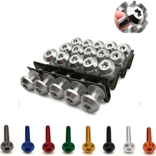 Universal Motorcycle Fairing Screws Fastener Clips Body Spring Bolts Kit For Honda NC700X VTX1300 CBR 650F 650F VF VFR 750 800