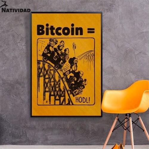 Humorous Mockery Cartoon Canvas Painting Playing Roller Coaster Car Picture Print Poster Living Room Childrens Room Home Decor