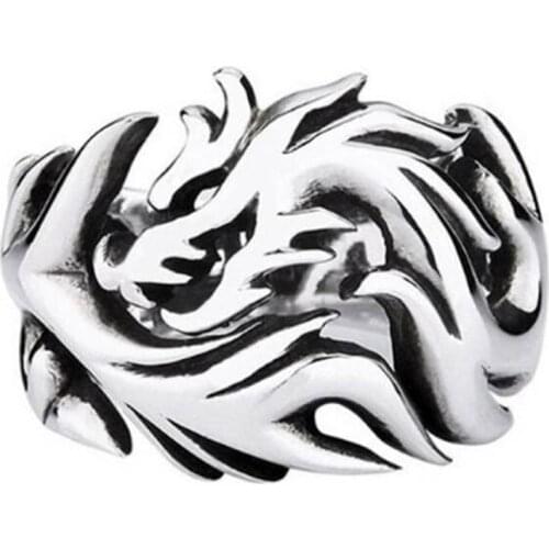 Womans Ring Scarf Hat Accessories Retro Dragon Pattern Rings For Man Wedding Couple High Quality Jewelry Gifts