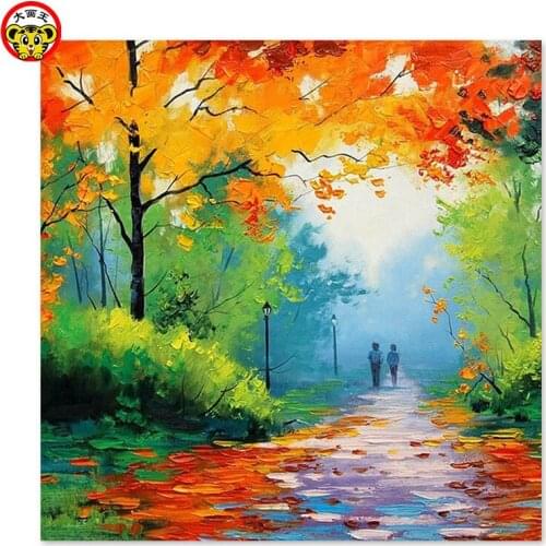 Painting by numbers art paint by number Famous Abstract Autumn trees fall autumn trees Draw on