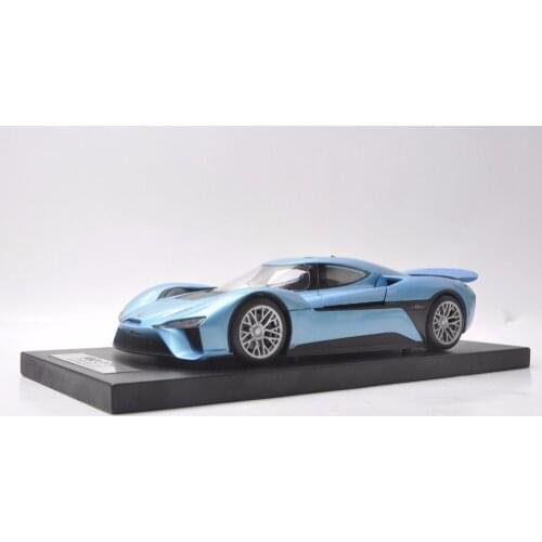 1:18 Diecast Model for Weilai NIO EP9 Blue Electric Sport Car Alloy Toy Car Miniature Collection Gifts China Brand