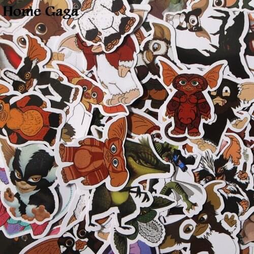 Homegaga 66pcs Monster diy 90s Art print notebook phone luggage laptop bicycle scrapbooking album decals stickers D1701