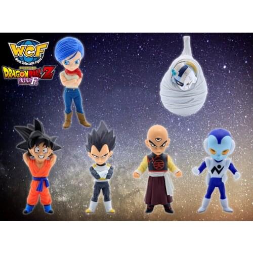 Bandai Anime Dragon Ball Wcf Resurrection Frieza Jaco Vegeta IV Bejita Yonsei Bulma Anime Figure Model Toys