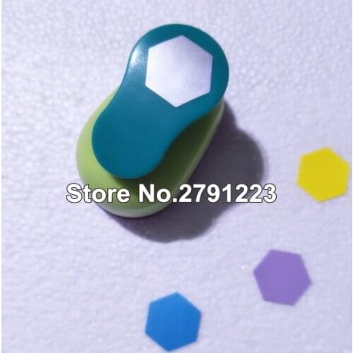 Free Shipping hexagon shaped save power paper/eva craft punch Scrapbook Handmade punchers DIY hole punches graph puncher