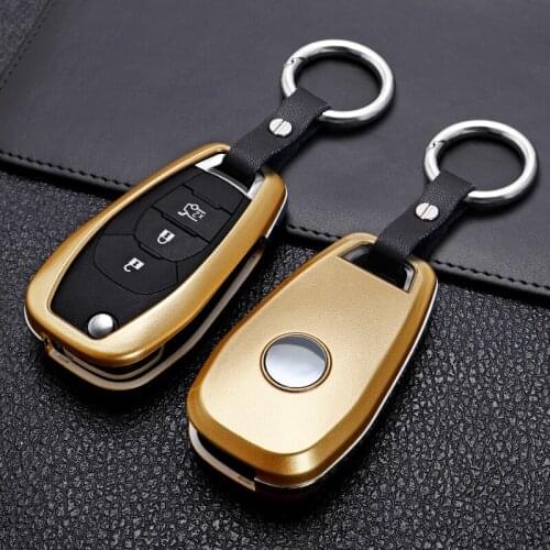 ABS Carbon Fibre 2/3/4 Buttons Remote Flip Key Fob Shell Case for Chevrolet Cruze Aveo 2014-2018Accessories