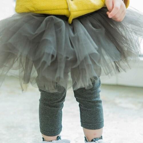 Childrens Pants Spring /Autumn Infant Fuffy Gauze Skirt Leggings Cute Baby Mesh Gauze Skirt Pants