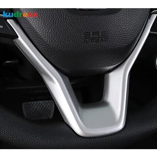 For Honda Accord 2018 2019 2020 Carbon Fiber Interior Steering Wheel Cover Trim Decoration Frame Trims Car Styling Accessories