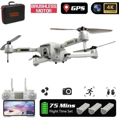 Dron 4K GPS Drone with HD Triple Camera Brushless Quadcopter flight 28 minutes FPV Profissional Drone RC Helicopter VS 4DRC D4
