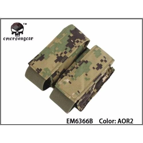 Emersongear LBT Style 40mm Double Magazine Pouch Tactical Combat Molle MAG Pouch AOR2 EM6366B
