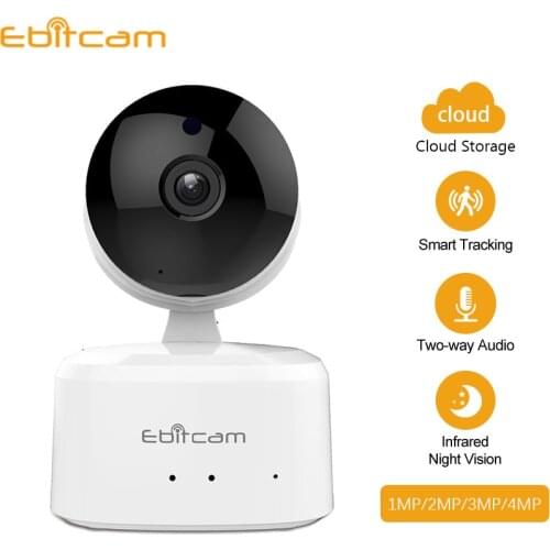 Ebitcam Security 360 CCTV Ip Camera PTZ 1080P 2K Face Motion Detect PIR Night Vision Surveillance Alarm Indoor Wifi Baby Monitor