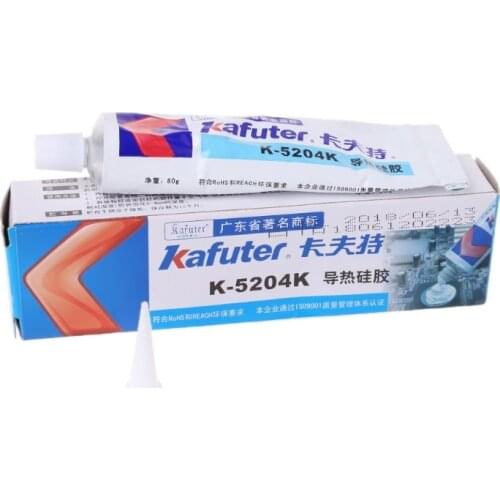 Kafuter 50g K-5204K Thermal grease thermal Conductive Silicone Rubber compound thermal paste For CPU GPU Heatsink LED light