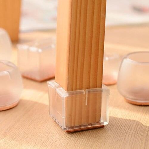 1PCS Chair Legs Caps Silicone Feet Protector Pads Table Chair Foot Cover Non-slip Table Chair Leg Caps Furniture Protection Mat