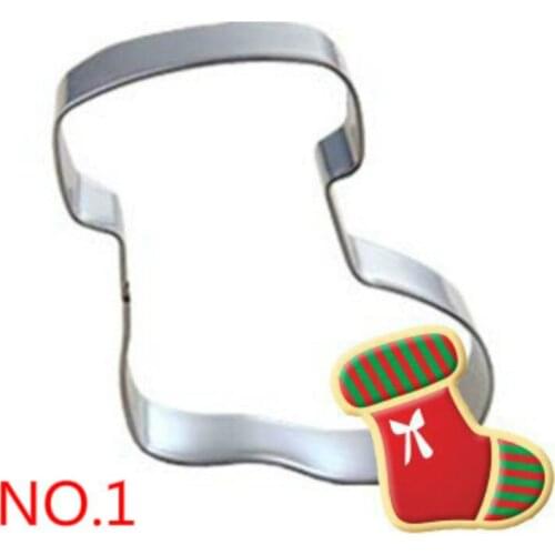 Cute Christmas Gift Style Cookie Cutter Food Grade Stainless Steel Biscuit Mold Baking tools Home kitchen supplise
