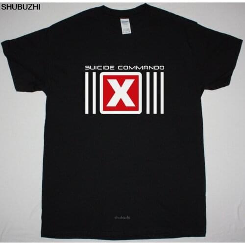 SUICIDE COMMANDO LOGO ELECTRO INDUSTRIAL AGGROTECH EBM HOCICO NEW BLACK T-SHIRT sbz8219