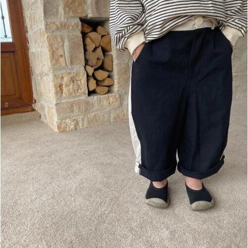 2021 new style girls boys pants cotton autumn fashion kids long pants 1-7t WS124