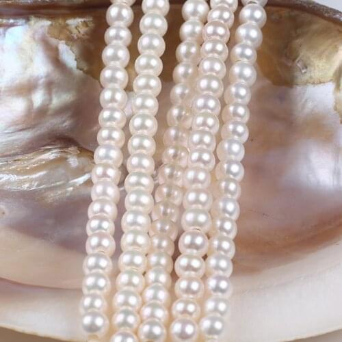 Wholesale Natural White Freshwater Pearl High Quality Grade AAA 7.5-8mm Perfect Round Shape Loose Bead With 3mm Hole DIY Jewelry