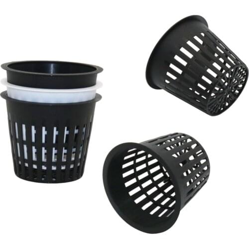 PP Plastic Hydroponic Mesh Pot Garden Soilless cultivation equipment Balcony Planting Nursery Net Cup Basket 1 Pcs
