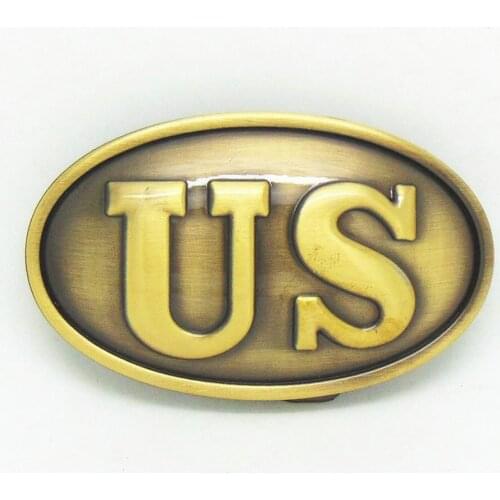 Cowboy US belt buckle flame resistant zinc alloy belt buckle 4.0 CM