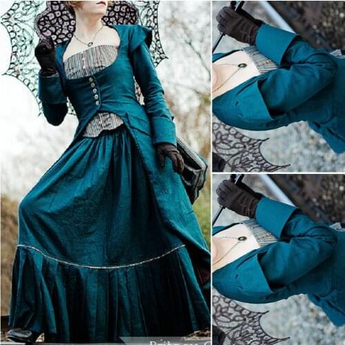 On sale customer-made Vintage Costumes Victorian Dress 1860s Civil War Southern Belle Gown Marie Antoinette dresses US4-36 C-382