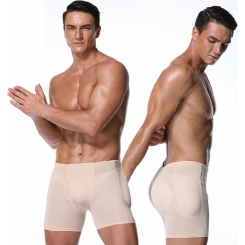 Men Body Shaper Waist Trainer Buttocks Lifter Men’s Slimming Underwear Boxer Briefs Padded Panties Butt Lifter Control Shapewear