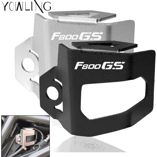 For BMW F800GS 2013-2018 Motorcycle Rear Brake Fluid Reservoir Guard Cap Oil Cup Cover Bracket Mount Support Kit Protect Cover