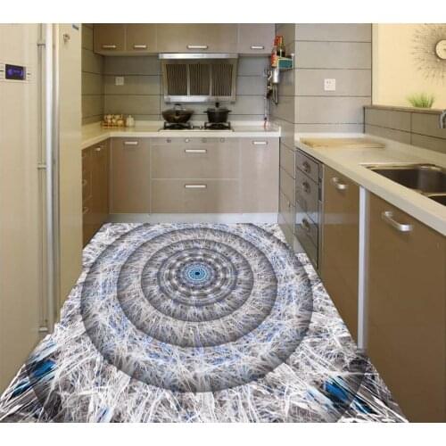 3D three-dimensional abstract floor Photo wallpaper mural floor Custom Photo self-adhesive 3D floor 3d flooring bathroom
