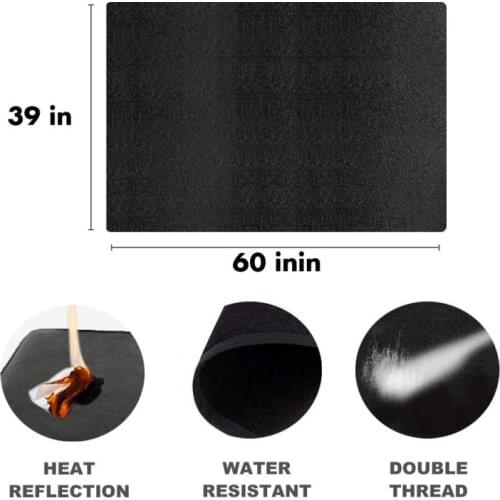 Non-stick BQQ Grill Mat Fireproof Mat Outdoor Barbecue Tools Home Kitchen Cooking Grilling Sheet Heat Resistance Accessories