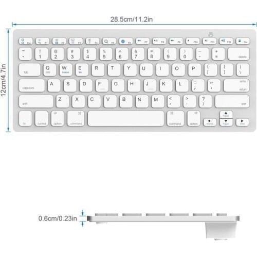 H Wireless Gaming Keyboard Computer Game Universal Bluetooth Keyboard for Spanish German Russian French Korean Arabic
