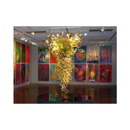 Big Chandelier Lighting Elegant Home Deocaration Colored Glass Chandelier LED Murano Glass Chandelier Light Fixture