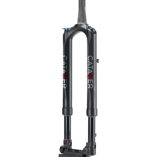 RS1 Carbon Fork MTB 100*150mm 27.5 29 inch Bicycle Fork ACS Solo Predictive Steering Suspension Oil and Gas Fork Thru Axle Fork