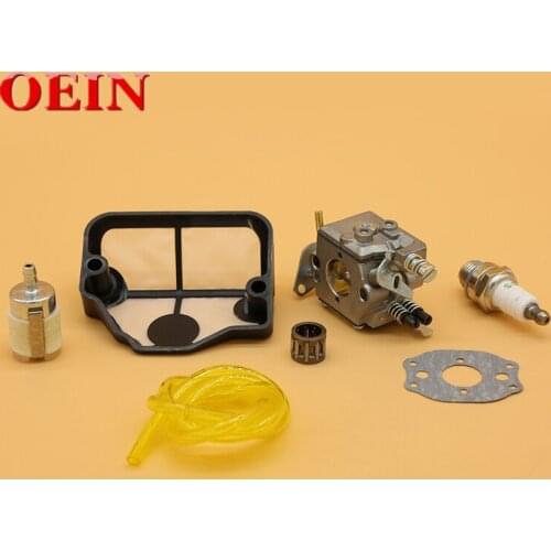 Carburetor Air Filter Spark Plug Fuel Filter Kit Fit For Husqvarna 136 137 141 142 36 41 Chainsaw Spare Parts Zama C1Q-W29E