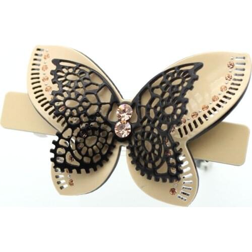 Classic Butterfly Hair Barrette - Fashion Hair Clip Ornament for Women Girl Trendy Hair Accessory Jewelry for Tiara Bridal Party