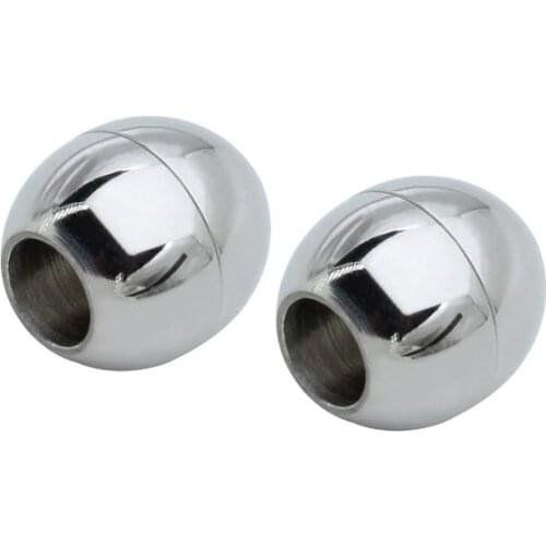 2pcs/lot 6mm End Clasp Strong Magnetic Clasps jewelry clasps For Bracelet Leather Cord Bracelet Connectors For Jewelry Making