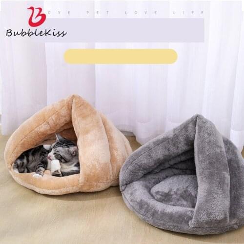 Bubble Kiss Coral Fleece Dog Bed Super Soft Cat Mat Warm Dog Accessories Dog Supplies Pet House Luxury Portable Pets Supplies