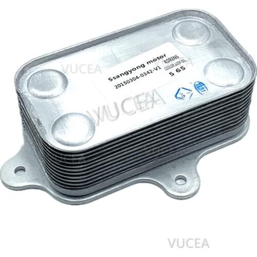 Oil filter housing Oil radiator For Ssangyong KYRON 2.0 Xdi A6641800110 A6641800265