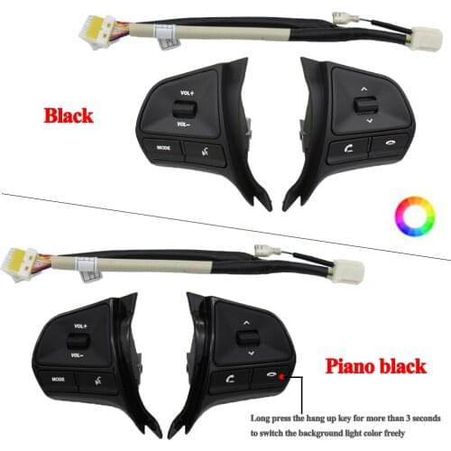 Multi-function Buttons apply for KIA K2 RIO 2011-2014 Steering Wheel Switch volume mode phone switches 7 colors free switching