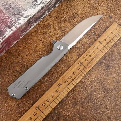 Outdoor M390 Steel Blade Titanium Alloy Handle Hunting Pocket Multifunctional Survival Kitchen EDC Tool Tactical Folding Knife